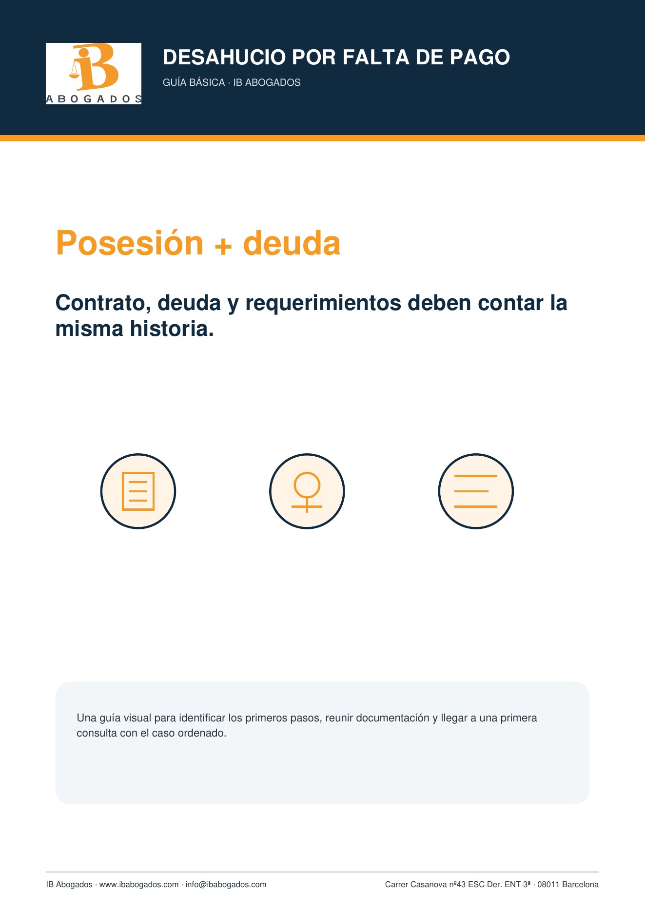 Portada de la guia de desahucio-impago