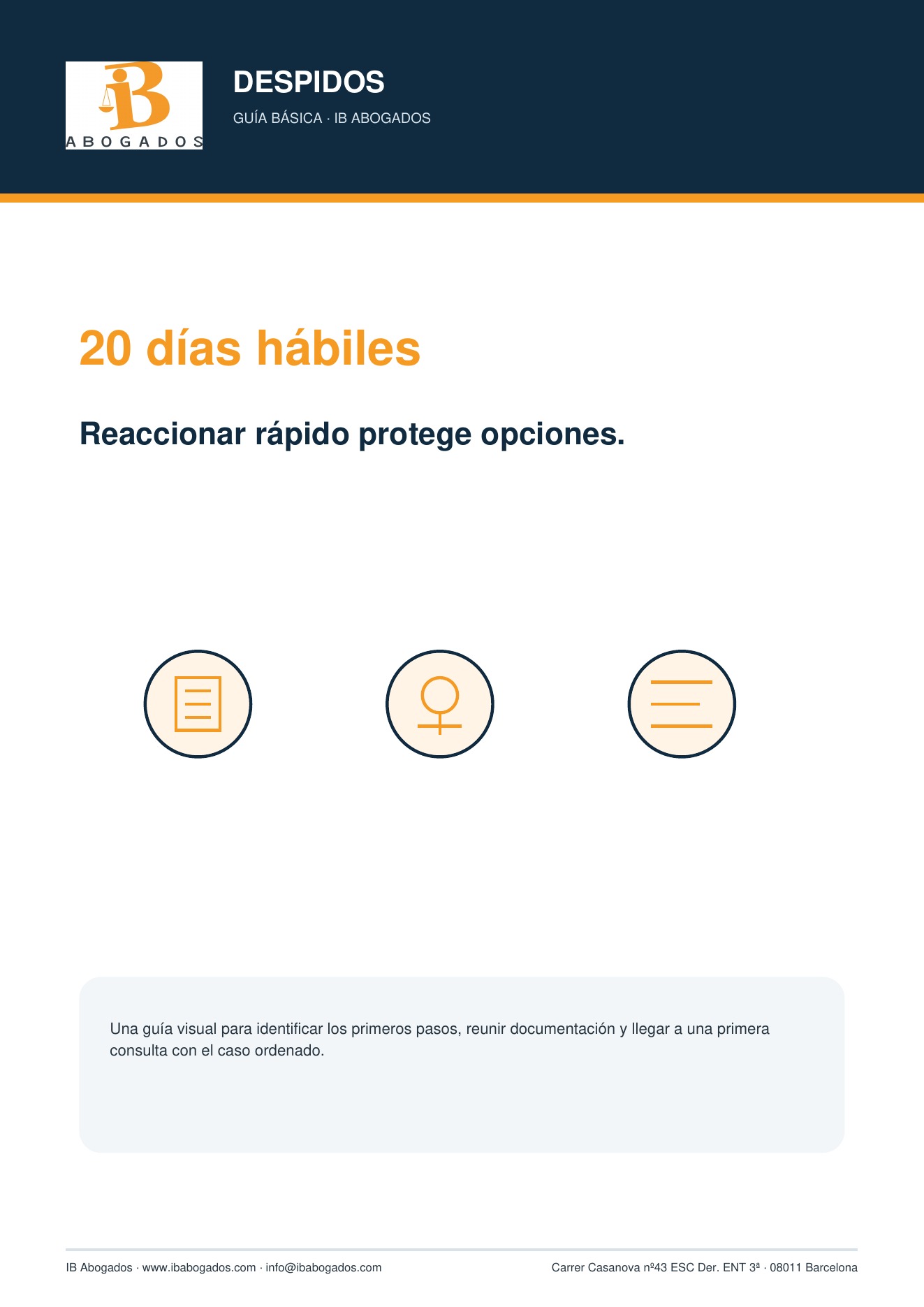 Portada de la guia de despidos