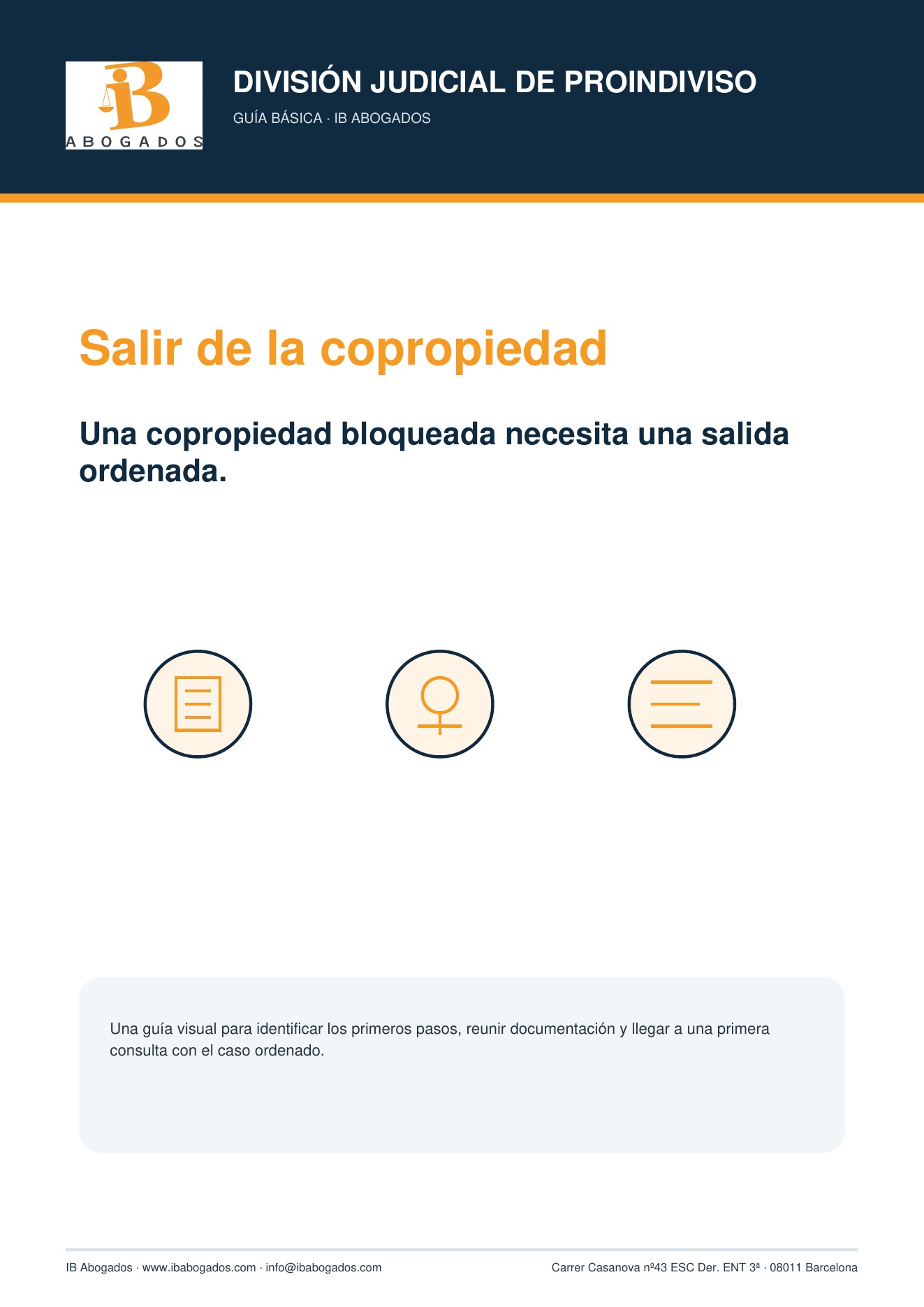 Portada de la guia de proindiviso